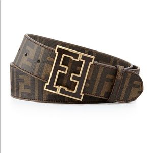 Authentic Fendi
Men's Zucca College Belt, Brown